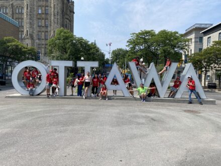 Étudiants en camp d’été en anglais à Ottawa